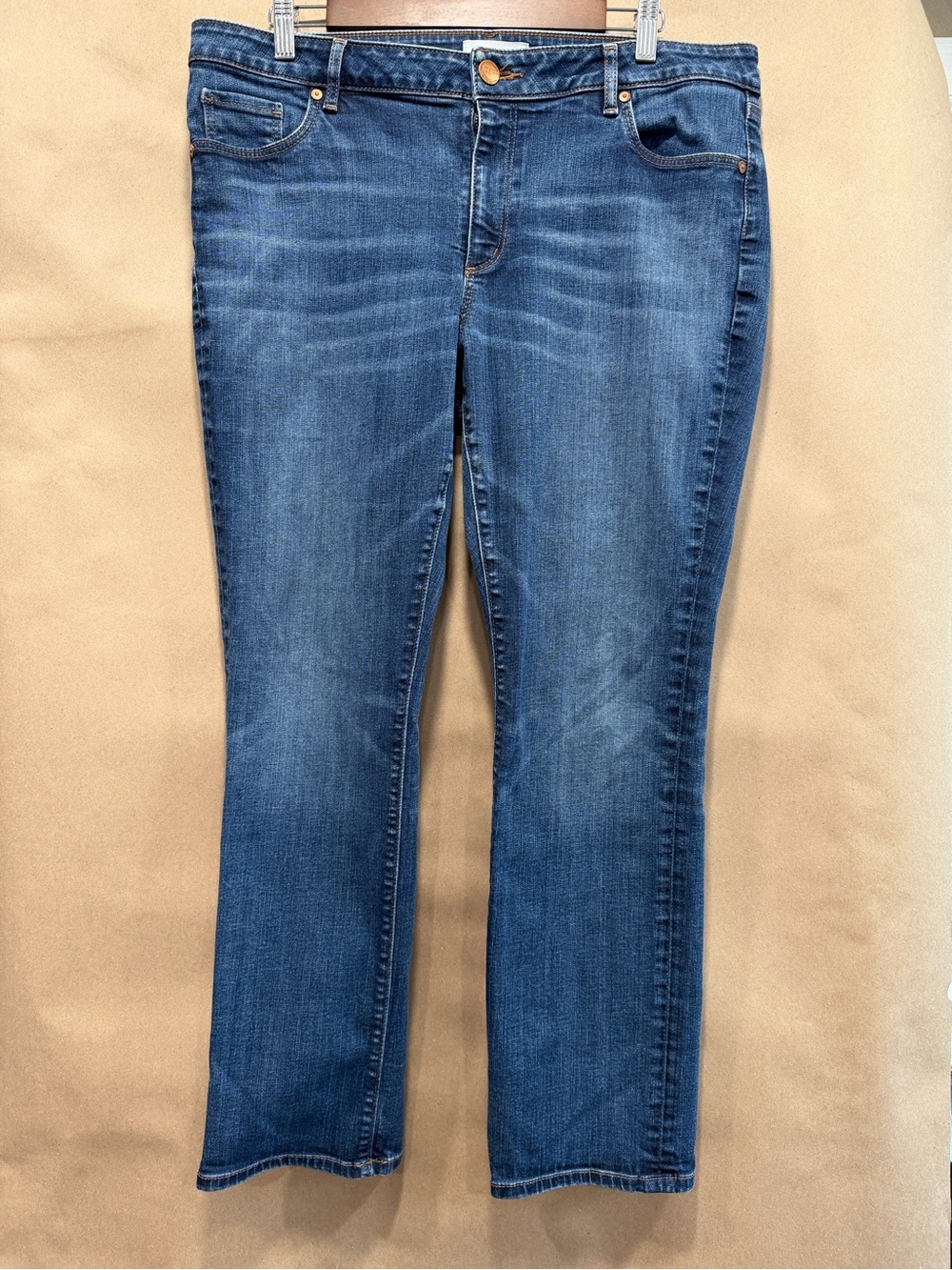 LOFT Women's Dark Blue Bootcut Jeans